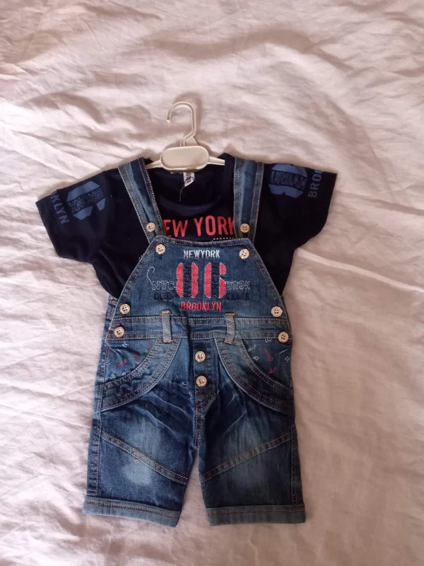 Denim romper